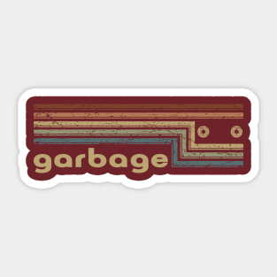 Garbage Cassette Stripes Sticker